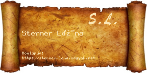 Sterner Léna névjegykártya